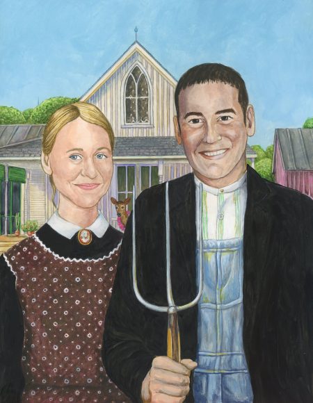 "American Gothic" with your faces