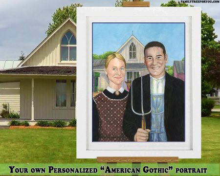 American Gothic painted from your photo