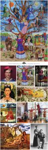 Frida Kahlo's custom family tree painting
