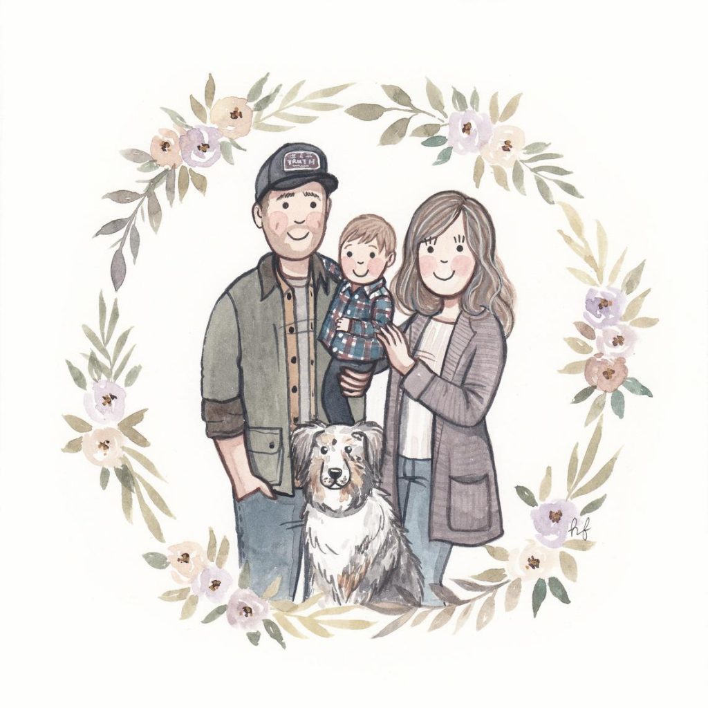cute family portrait