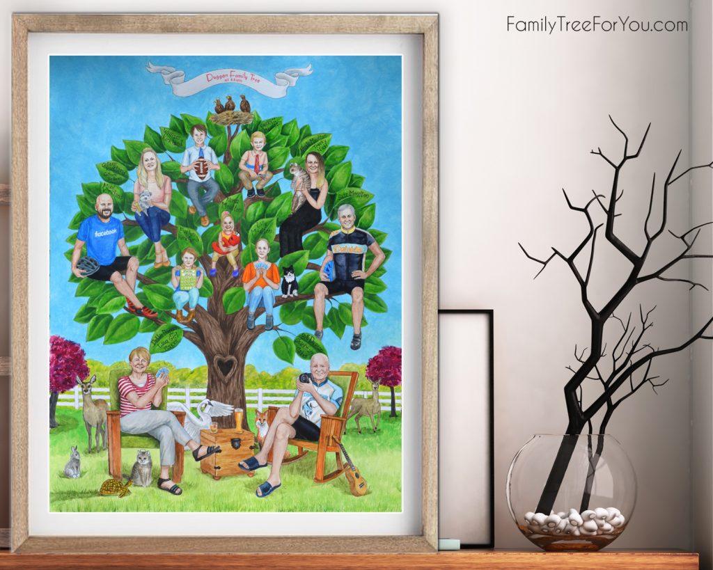 Personalized Family tree art