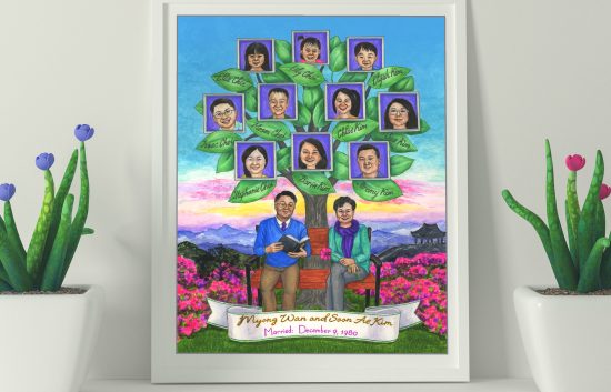 Family tree with Korean roots